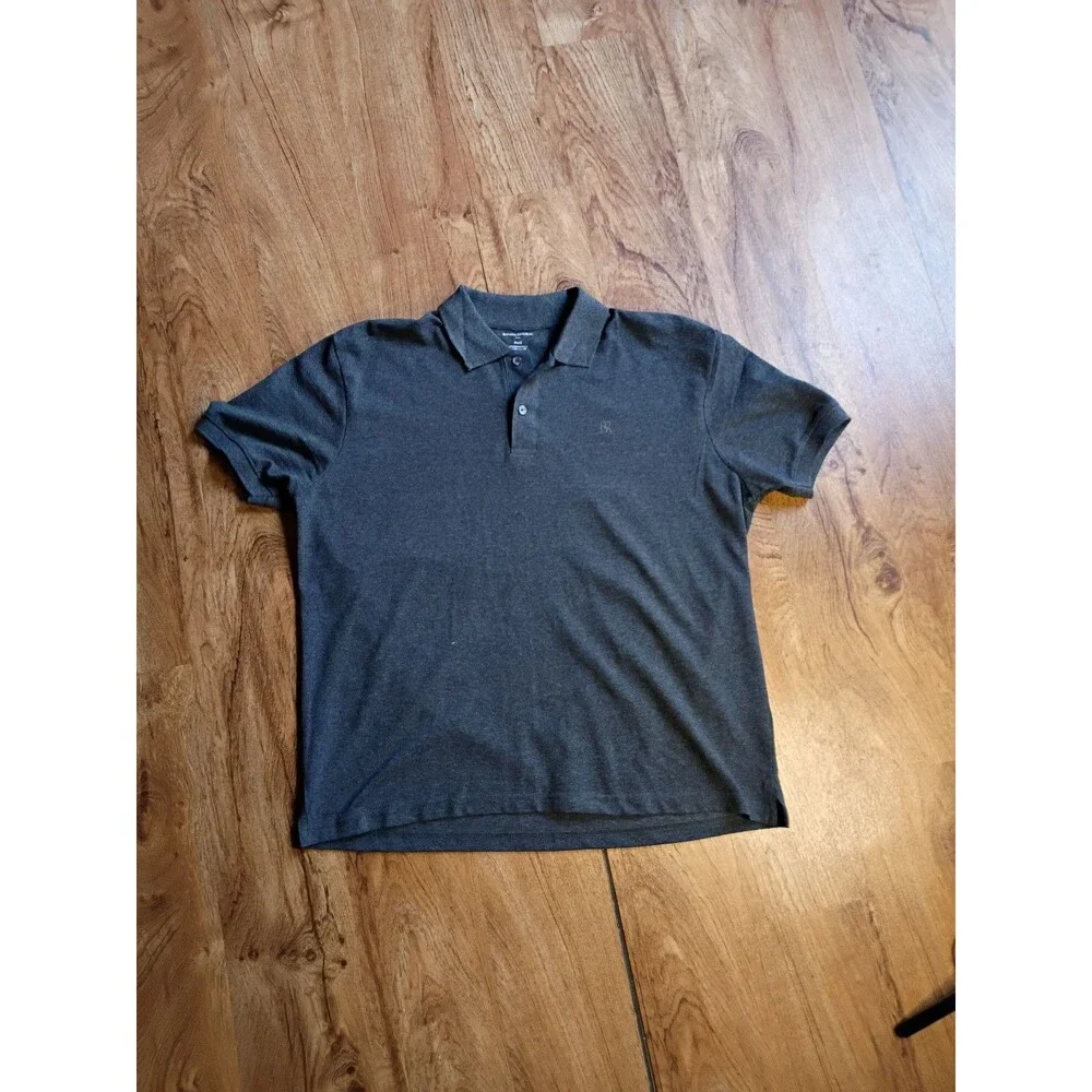Banana Republic Pique Polo XL Charcoal